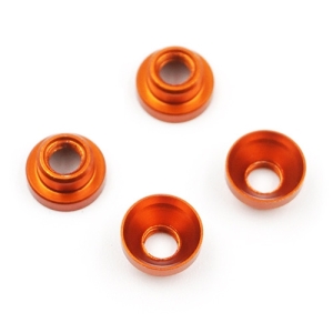 YA-0577OR  Aluminum Servo Washer M3 Thread 4pcs Orange