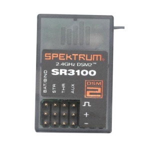 SR3100 DSM2 3CH Receiver:Surface - 2.4GHz