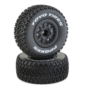 (948391) (반대분) 1/10 Short Course Truck Wheel Tire set (Slash)