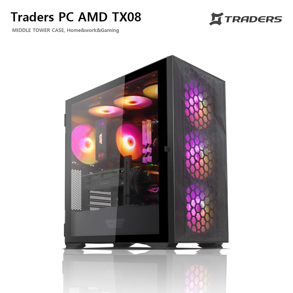 트레이더스 AMD 조립PC TX07 R5 5600X 게이밍 컴퓨터 조립PC
