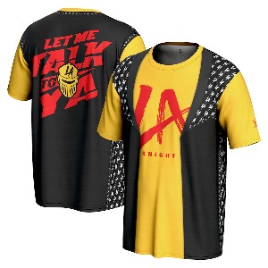 LA 나이트[Yellow Vest]WWE 프로스피어 티셔츠 (6월 25일)