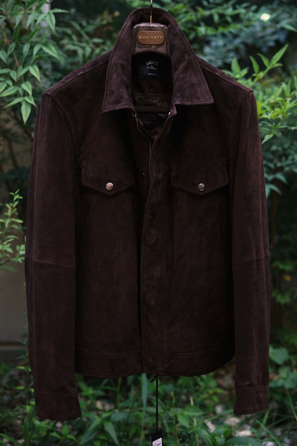 Goatskin Suede Jacket dark brown EMMETI(엠메티)