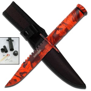 SURVIVOR FIXED BLADE KNIFE HK-690RCA-FAC archery