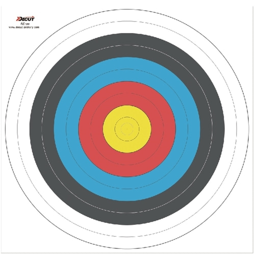 DECUT TARGET FACE STANDARD SENTER 10-RING 80CM / 1PcsA-FAC archery