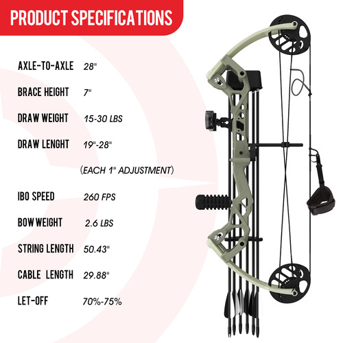 SANLIDA COMPOUND BOW DRAGON X6 SETA-FAC archery