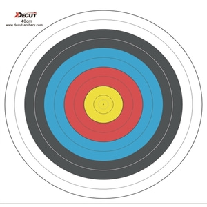 DECUT TARGET FACE STANDARD SENTER 10-RING / 10PcsA-FAC archery