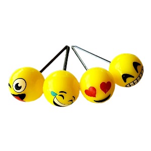 LUCKY DRAW EMOJI TARGET FACE PIN 4PcsA-FAC archery