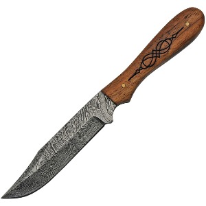 DAMASCUS FIXED BLADE KNIFE DM1211A-FAC archery