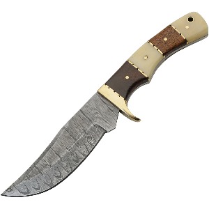 DAMASCUS FIXED BLADE KNIFE DM1313BWA-FAC archery