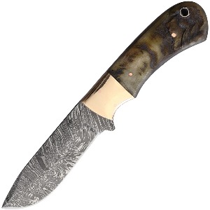 DAMASCUS FIXED BLADE KNIFE DM1277A-FAC archery