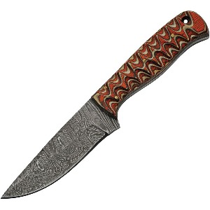 DAMASCUS FIXED BLADE KNIFE DM1292A-FAC archery