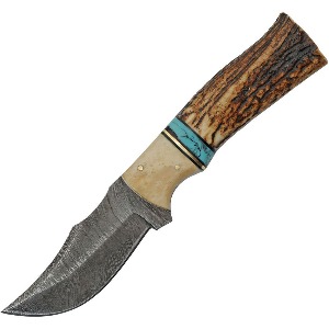 DAMASCUS FIXED BLADE KNIFE DM1274A-FAC archery