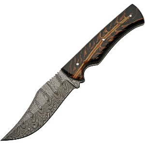 DAMASCUS FIXED BLADE KNIFE DM1327A-FAC archery
