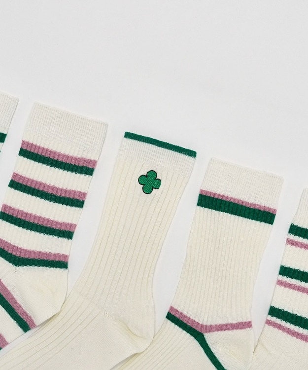 럭키 라인업 socks (5p)