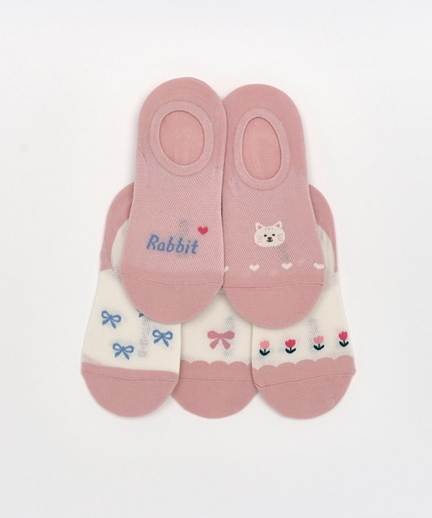 핑크 튤립 socks (5p)