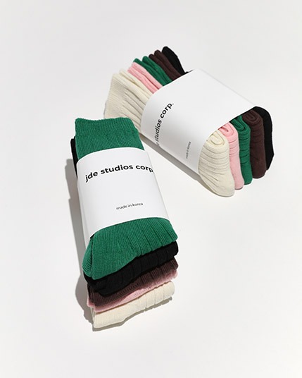 메이드 클래식 골지 socks (5p)