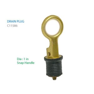 드레인플러그   25.4mm dia 스냅 핸들식 Brass 스냅핸들식