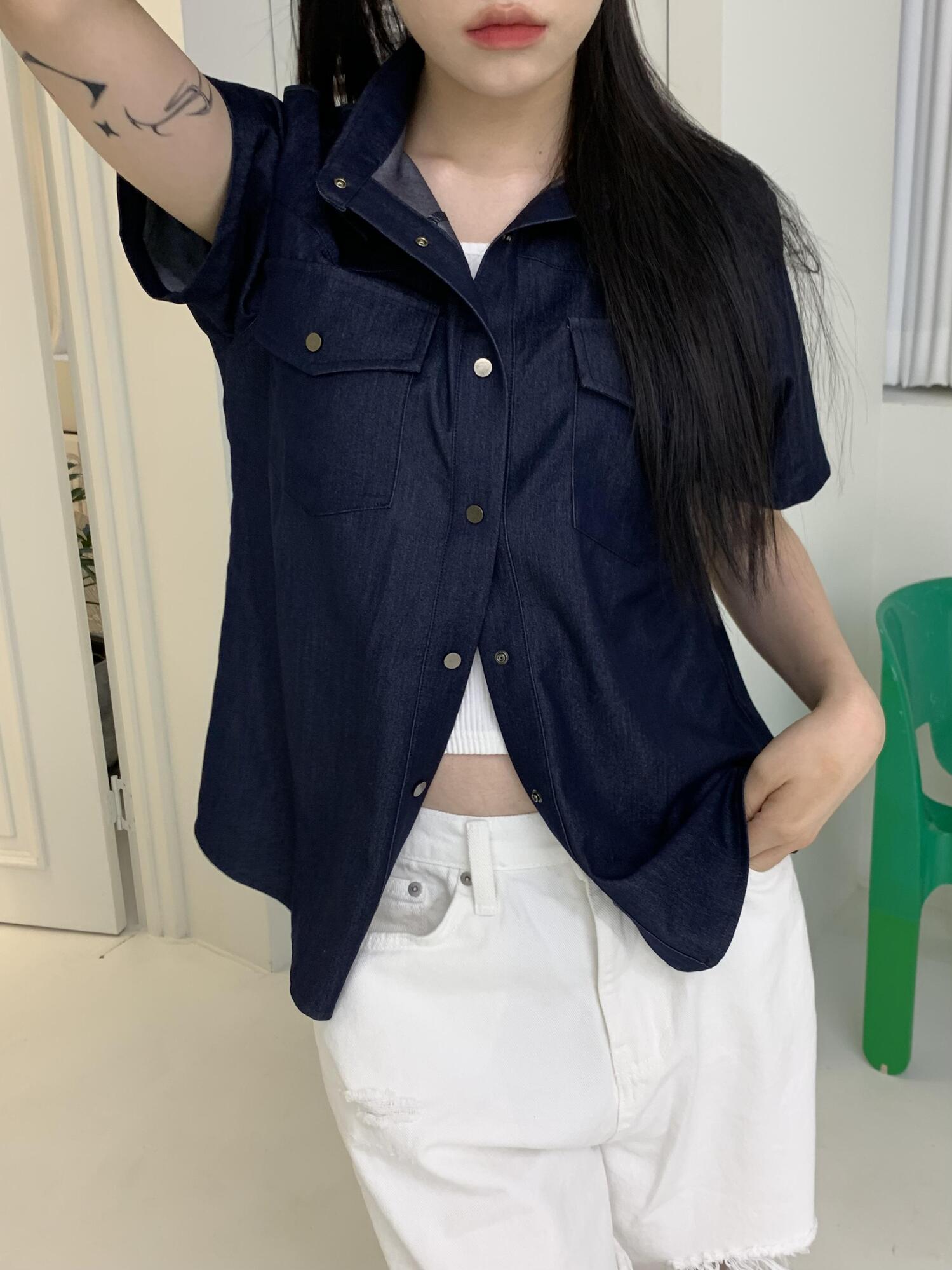 FLUTTER DENIM SHIRTS