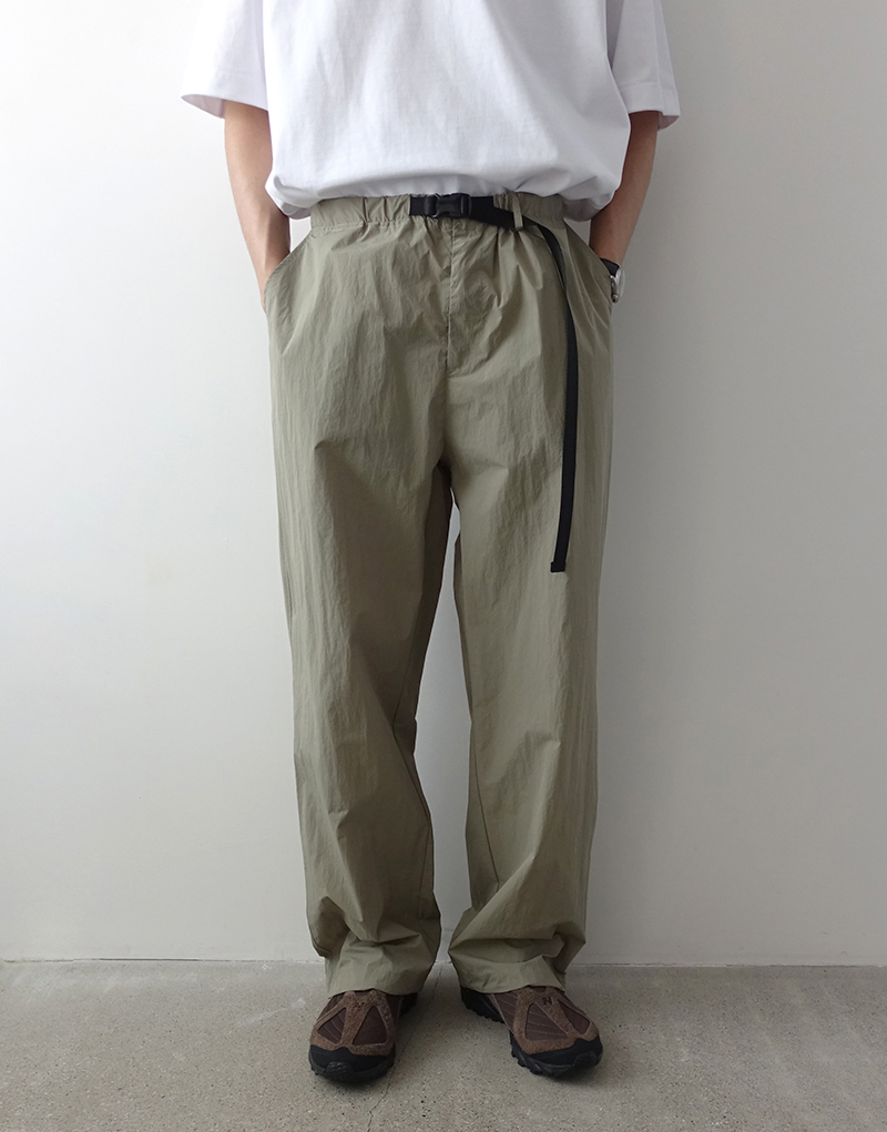 outdoor set belted nylon pants (3 colors)