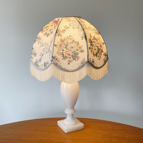 [해외배송] Vintage ribbon floral shade &amp; grand marble lamp