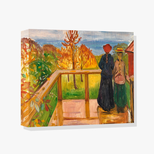 Edvard_Munch, 뭉크 (베란다에서)