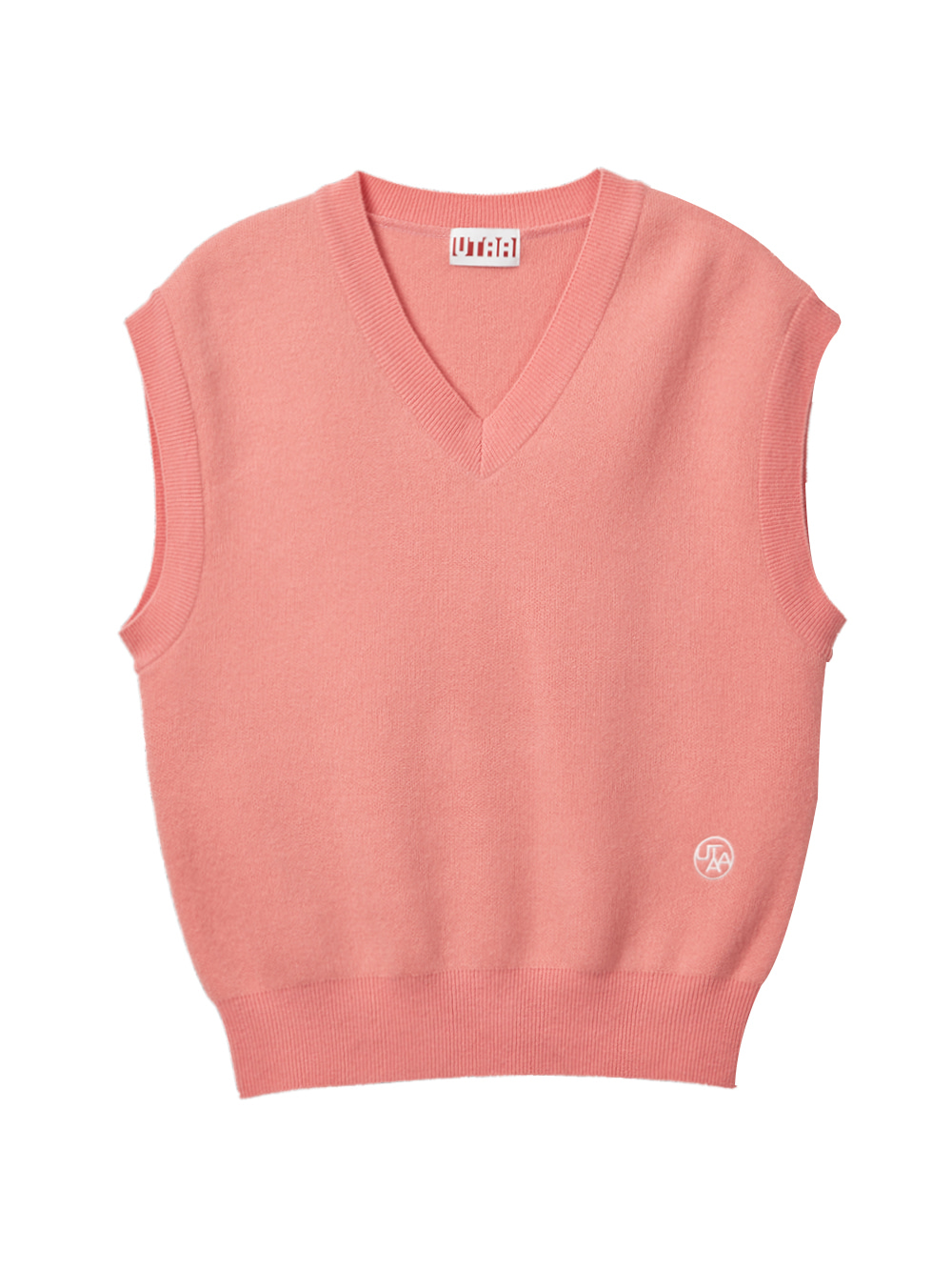 UTAA Palette Over Fit Knit Vest : Ling Pink (UB1KVF100LP)