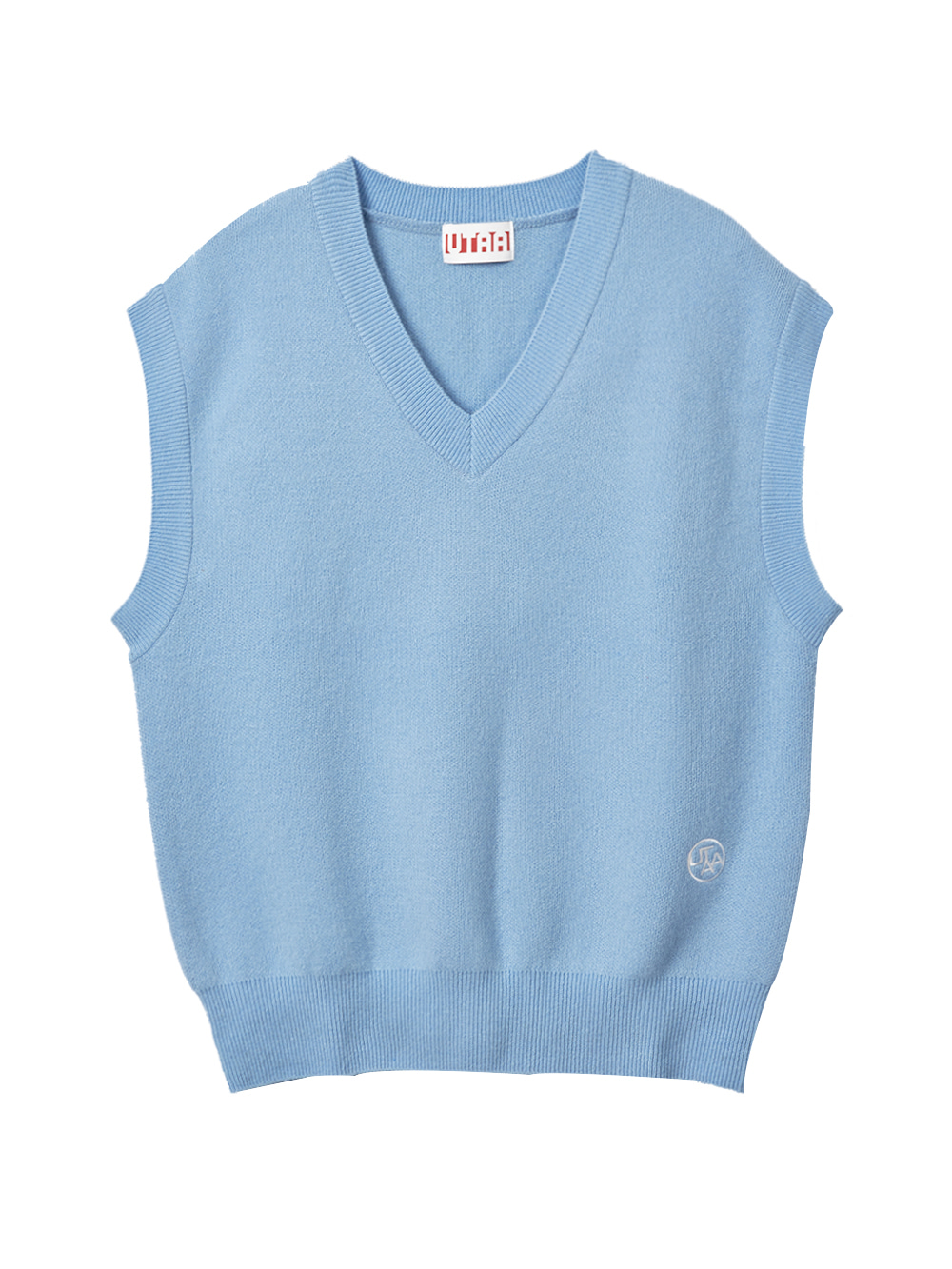 UTAA Palette Over Fit Knit Vest : Sky Blue (UB1KVF100SB)