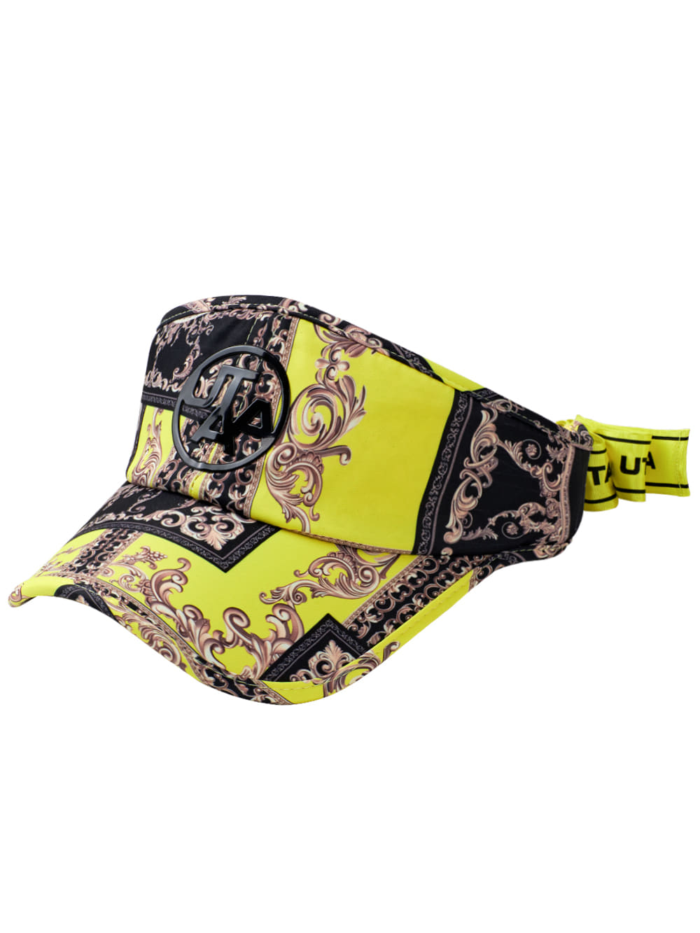 UTAA Neon Baroque Ribbon Sun Visor : Yellow (UB0GCF302YE)