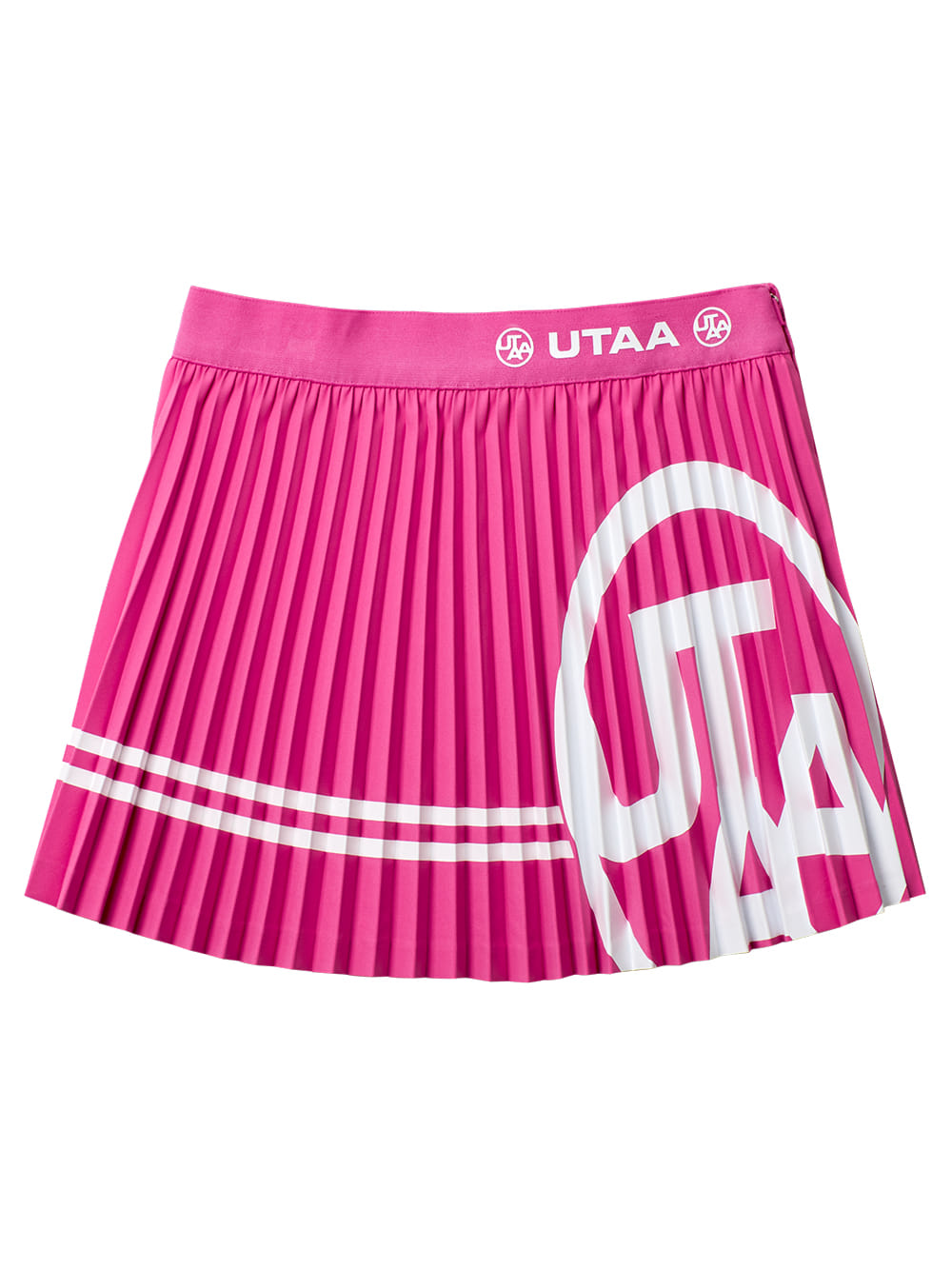 UTAA Crinkle Line Symbol Skirt : Pink (UB2SKF530PK)