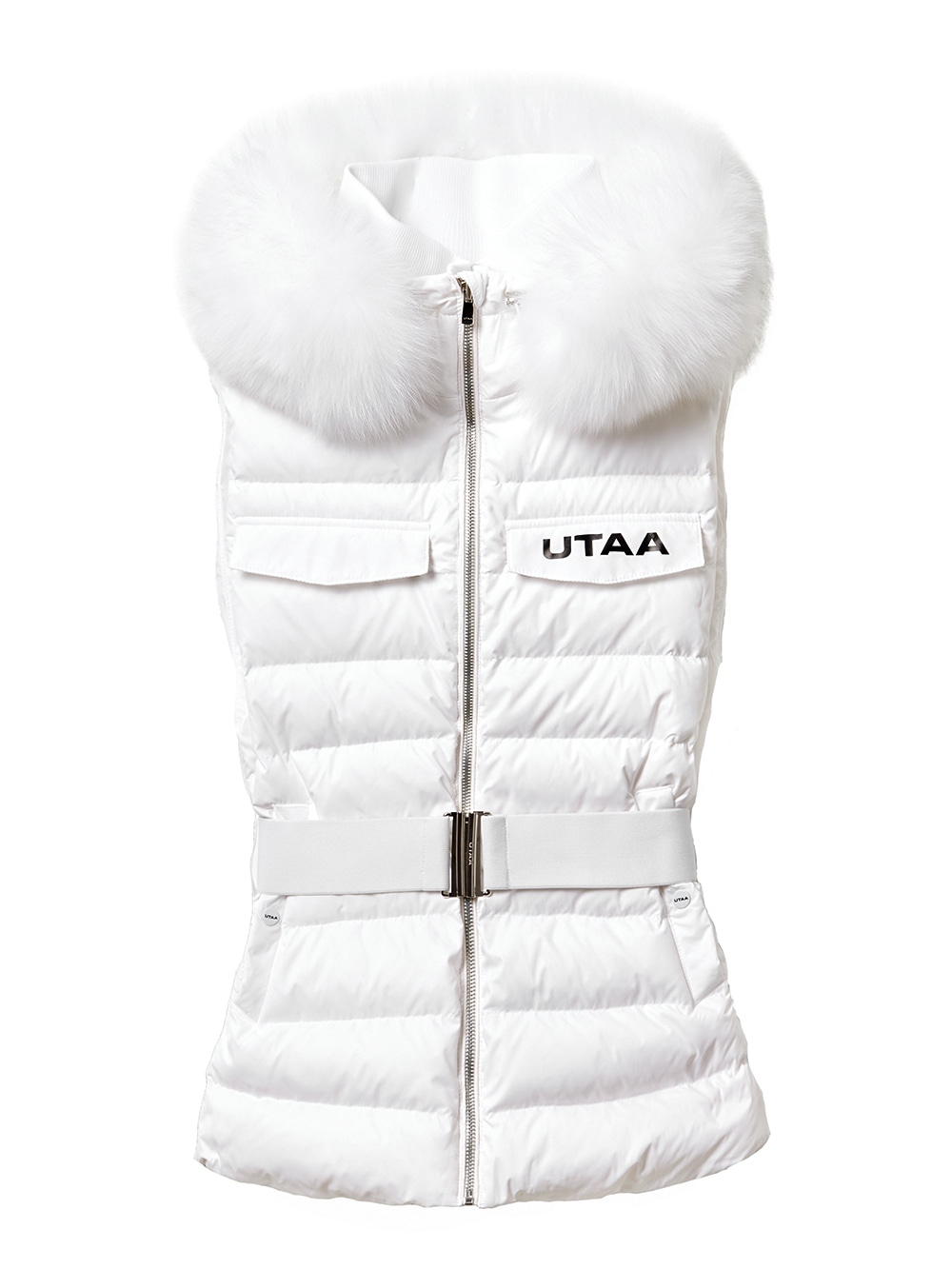 UTAA Alpine Fox Down Vest : White (UB4DVF744WH)
