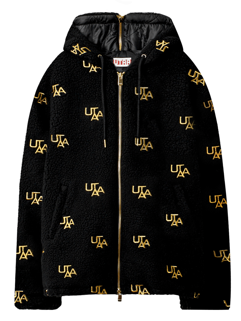 UTAA Gold Symbol Fleece Hood Jumper : Women&#039;s (UB4JPF583BK)