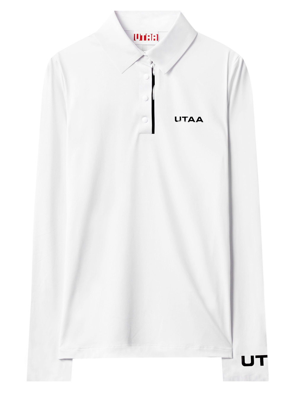 UTAA Swing Fit Logo Tape Pk Sleeve : Men&#039;s White(UB4TLM533WH)