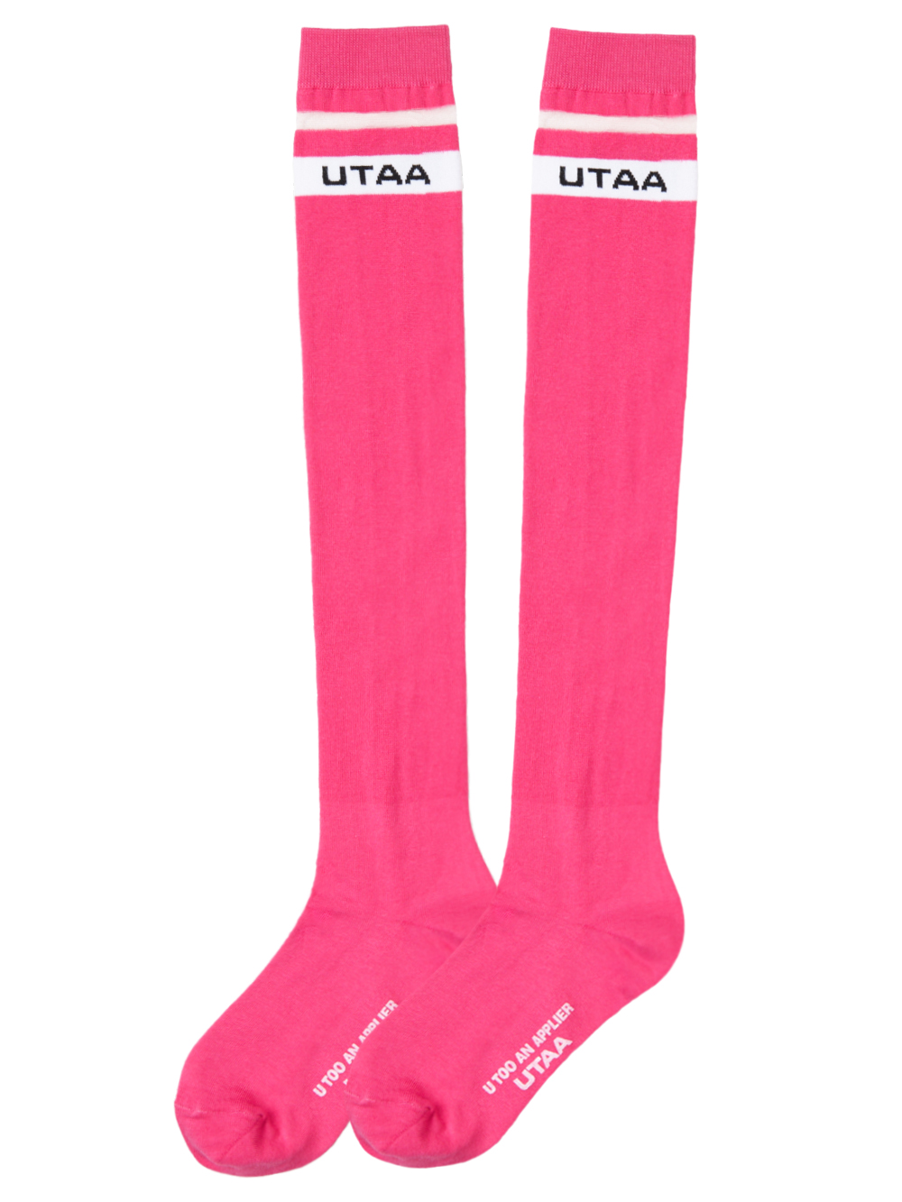 UTAA Passenger Logo Knee Socks : Pink (UD0GSF157PK)