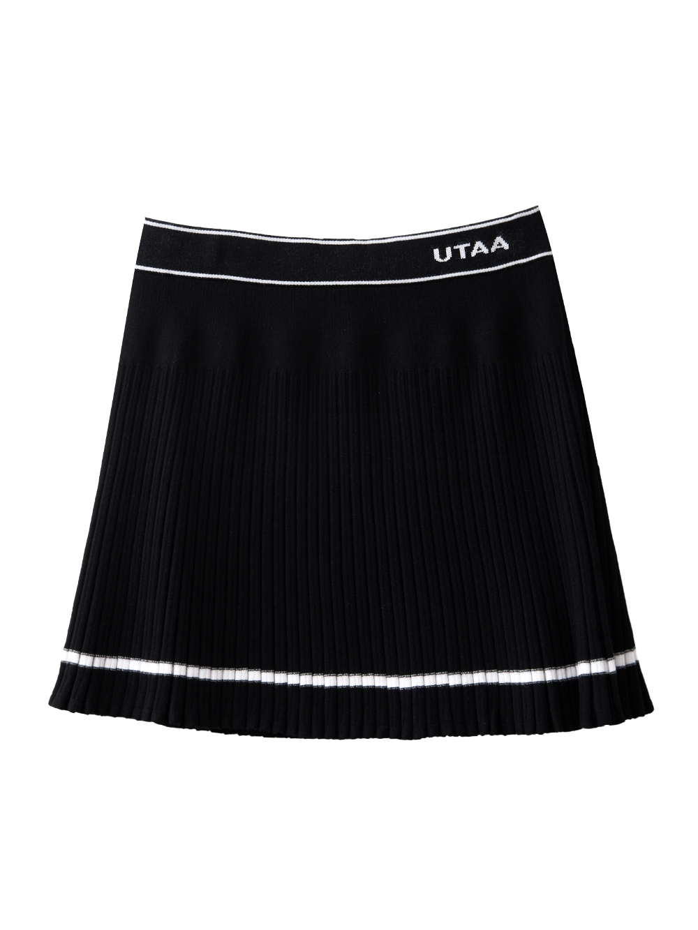 UTAA Wave Knit Flare Skirt : Women&#039;s Black(UC2SKF257BK)