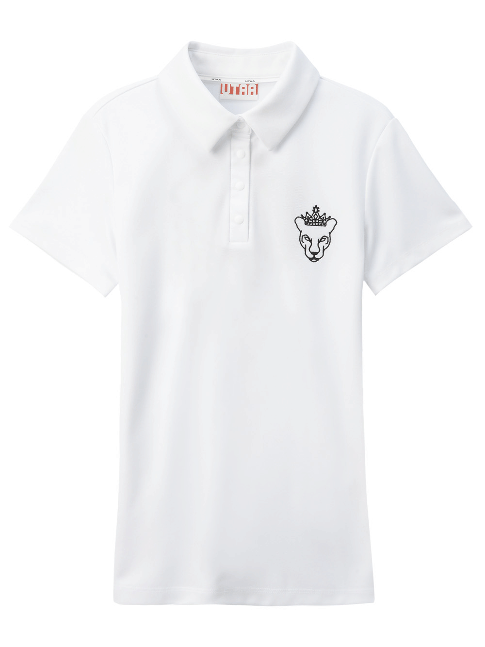 UTAA Crown Panther Emblem PK T-Shirts : Women&#039;s White (UC2TSF429WH)