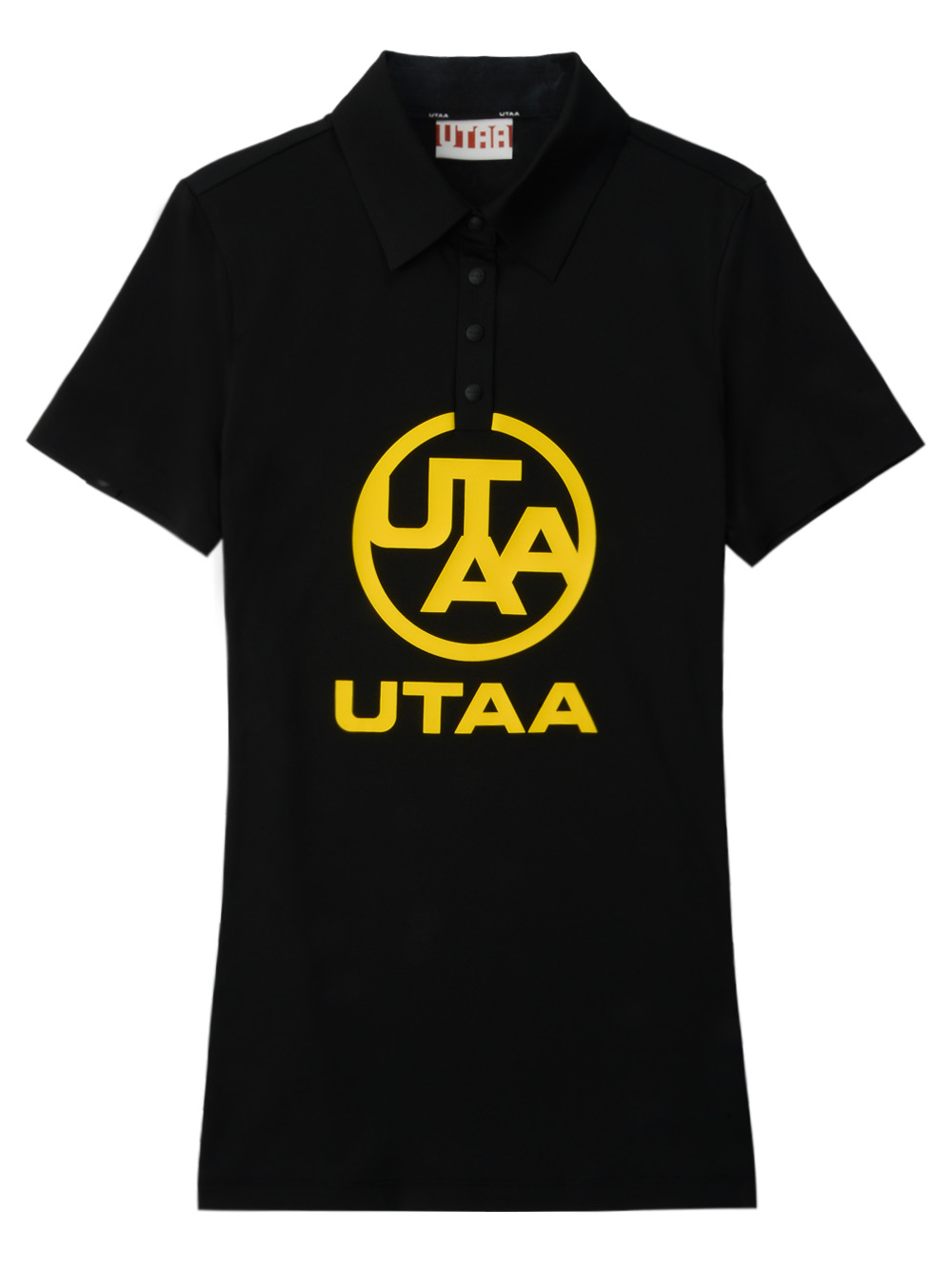 UTAA Logo Emblem PK T-Shirts : Women&#039;s Black (UC2TSF422BK)