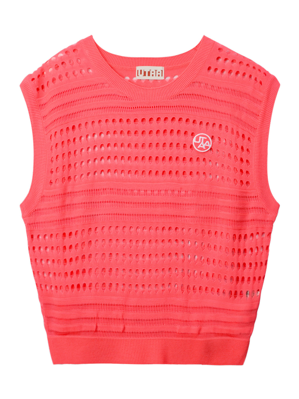 UTAA Punching Scasi Knit Vest : Women&#039;s Pink (UC2KVF253PK)
