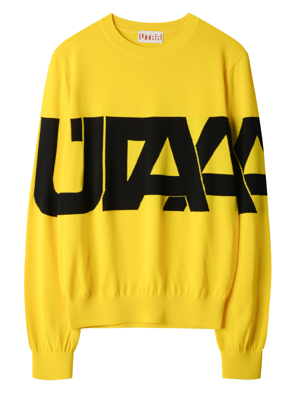 UTAA Midday Logo Knit Pullover : Men&#039;s Yellow (UC3KTM114YE)