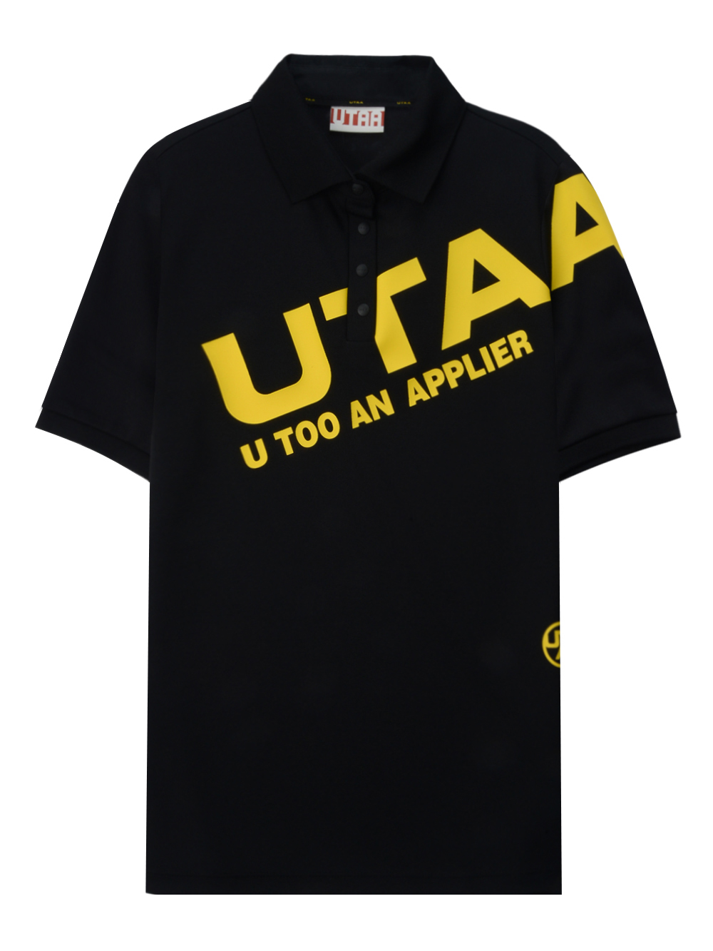 UTAA Logo Bounce PK T-Shirts : Men&#039;s Black (UC2TSM282BK)