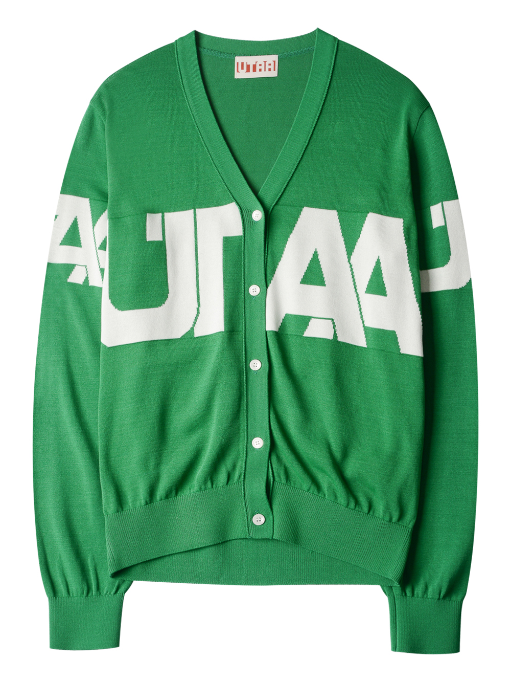 UTAA Midday Logo Knit Cardigan : Men&#039;s Green (UC3KCM114GN)