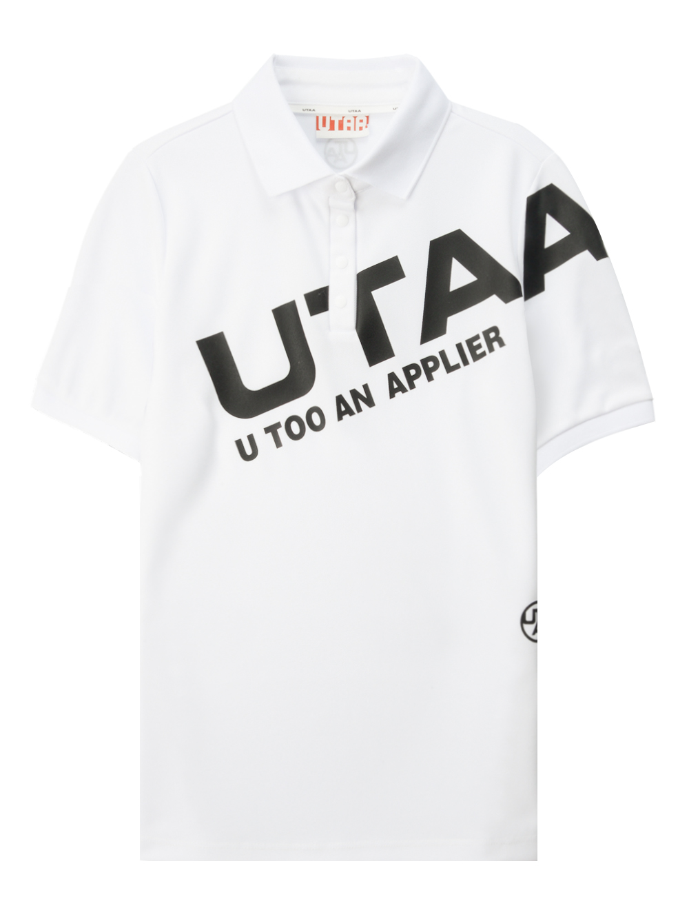 UTAA Logo Bounce PK T-Shirts : Men&#039;s White (UC2TSM282WH)