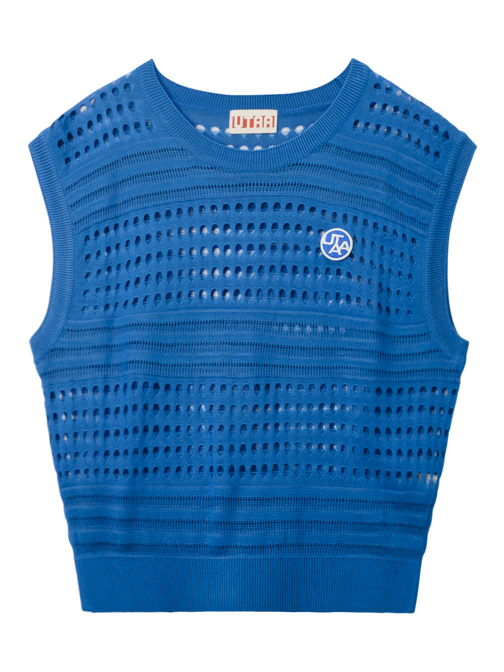 UTAA Punching Scasi Knit Vest : Women&#039;s Sky Blue (UC2KVF253SB)