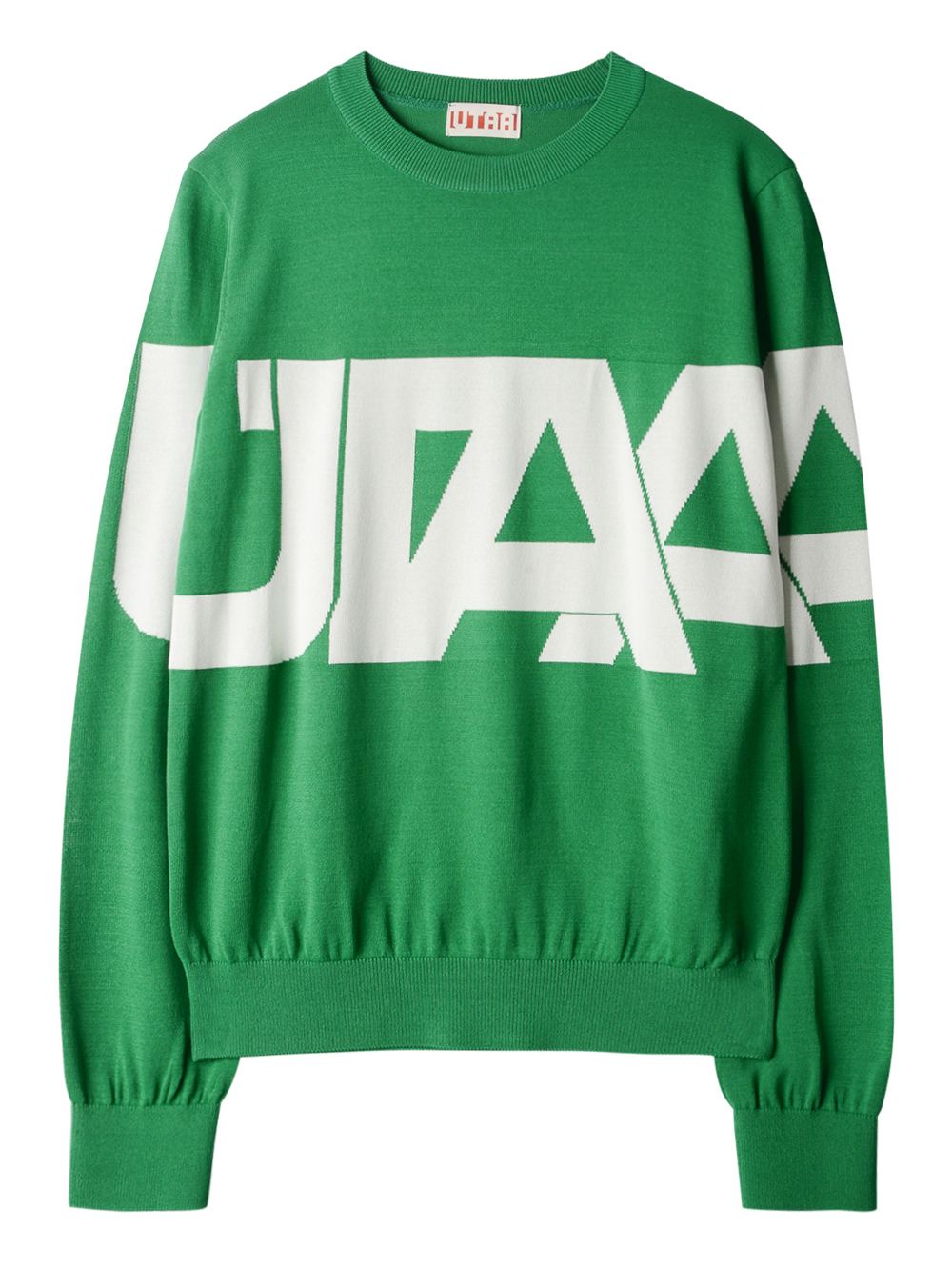 UTAA Midday Logo Knit Pullover : Women&#039;s Green (UC3KTF114GN)