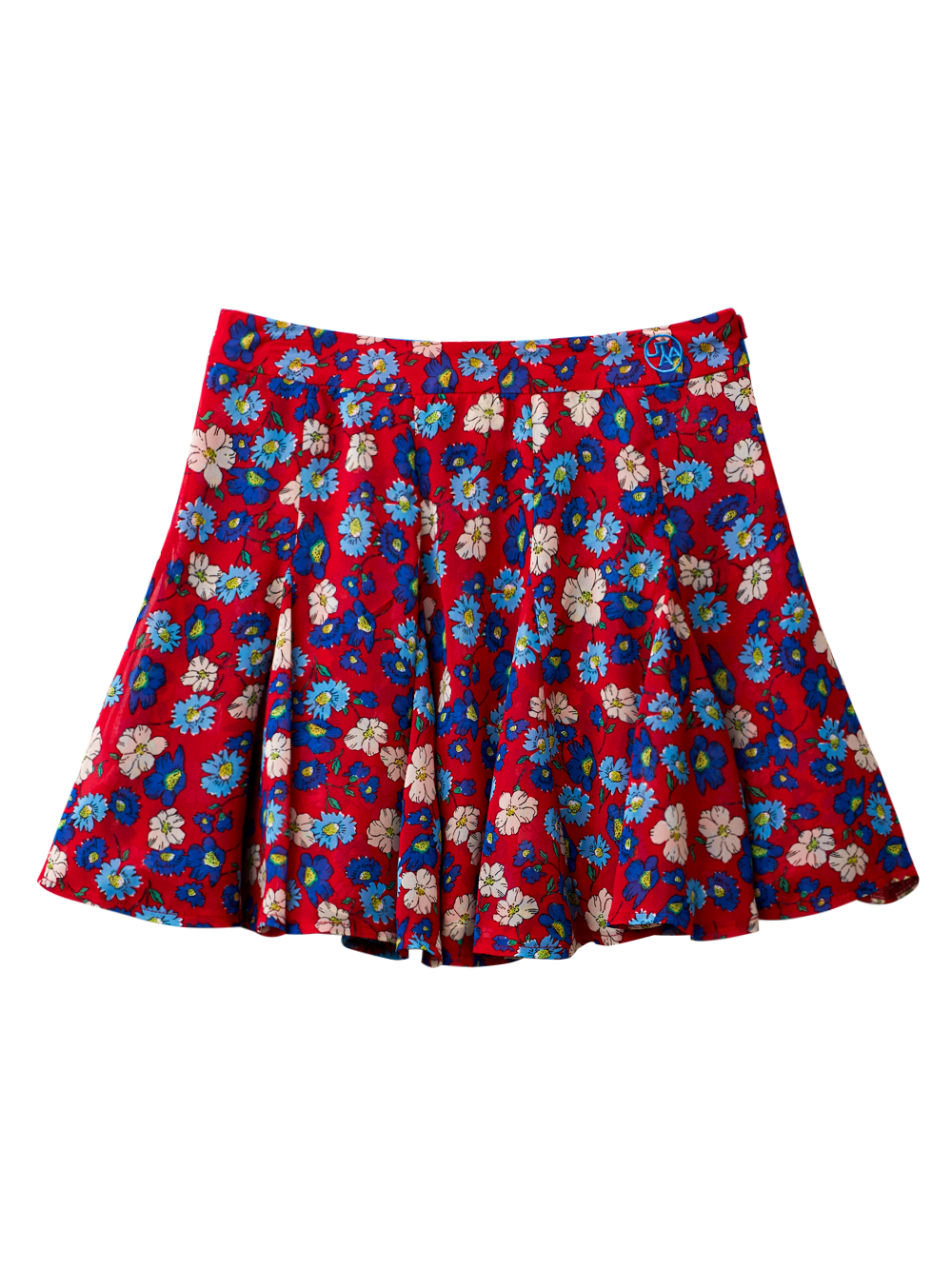 UTAA Color Pop Flower Flare Skirt  : Women&#039;s Red  (UC3SKF484RD)