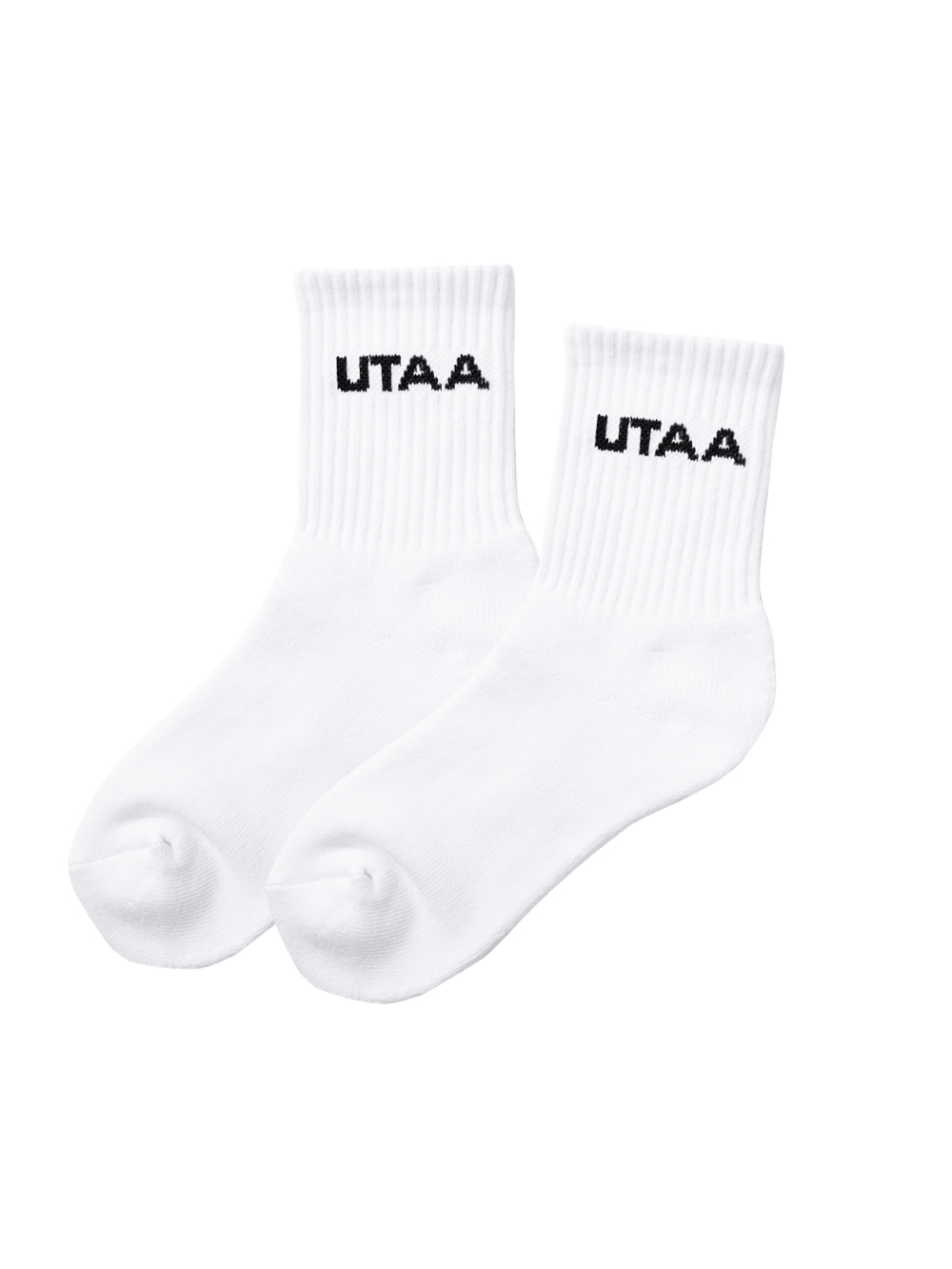 UTAA Simple Logo Socks : Women&#039;s White (UC0GSF148WH)
