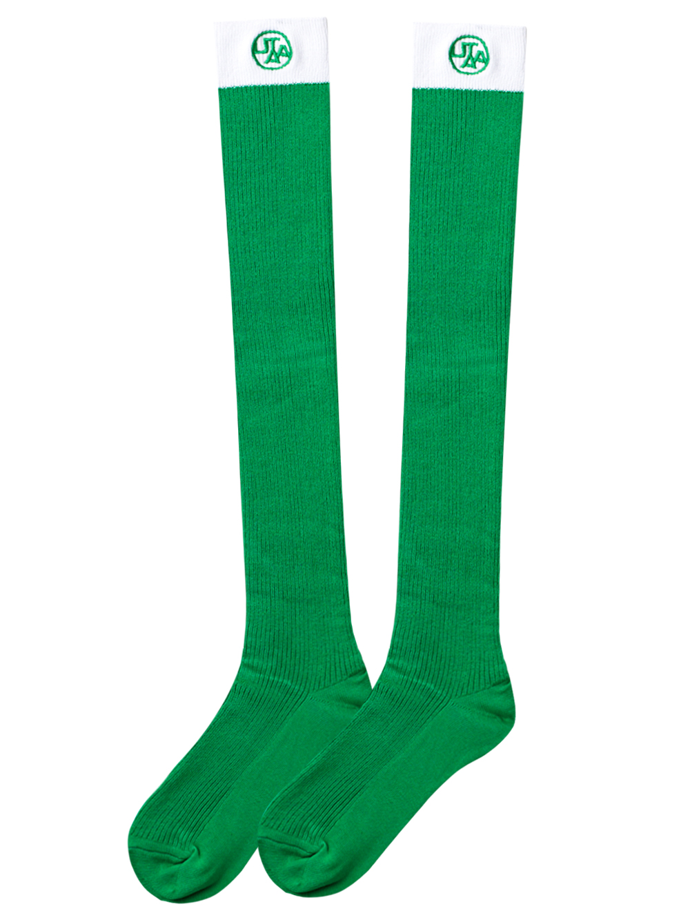 UTAA Symbol Color Knee Socks : Women&#039;s Green (UD0GSF164GN)