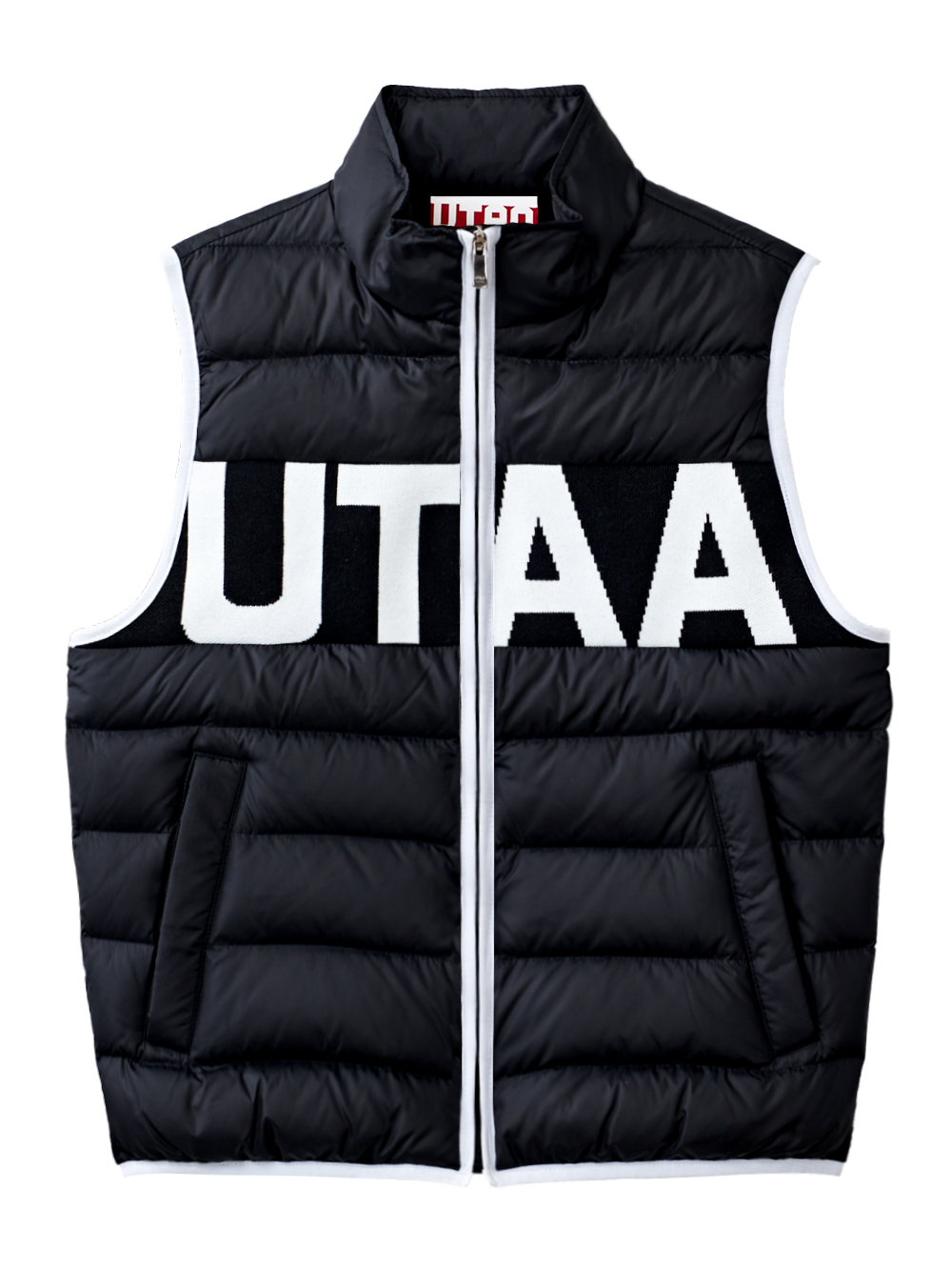 UTAA Logo Knit Down Vest : Women&#039;s Black (UC4DVF302BK)
