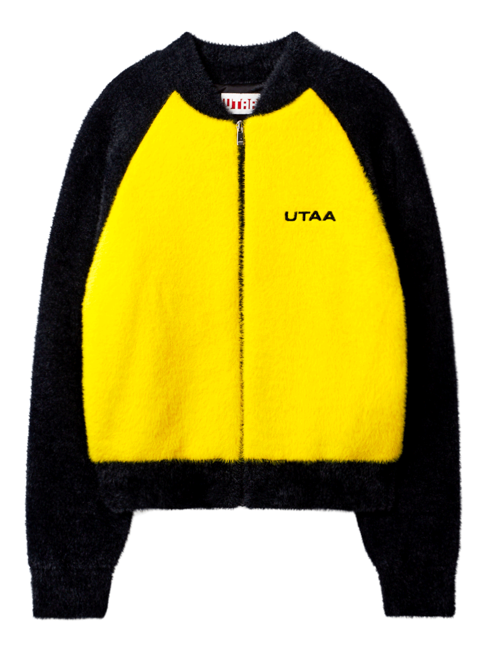 UTAA Circle Emblem Raglan Knit Jumper  : Women&#039;s Black (UD1KCF105BK)