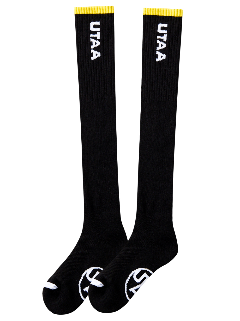 UTAA Logo Loop Stretch Knee Socks : Women&#039;s Black (UD0GSF174BK)