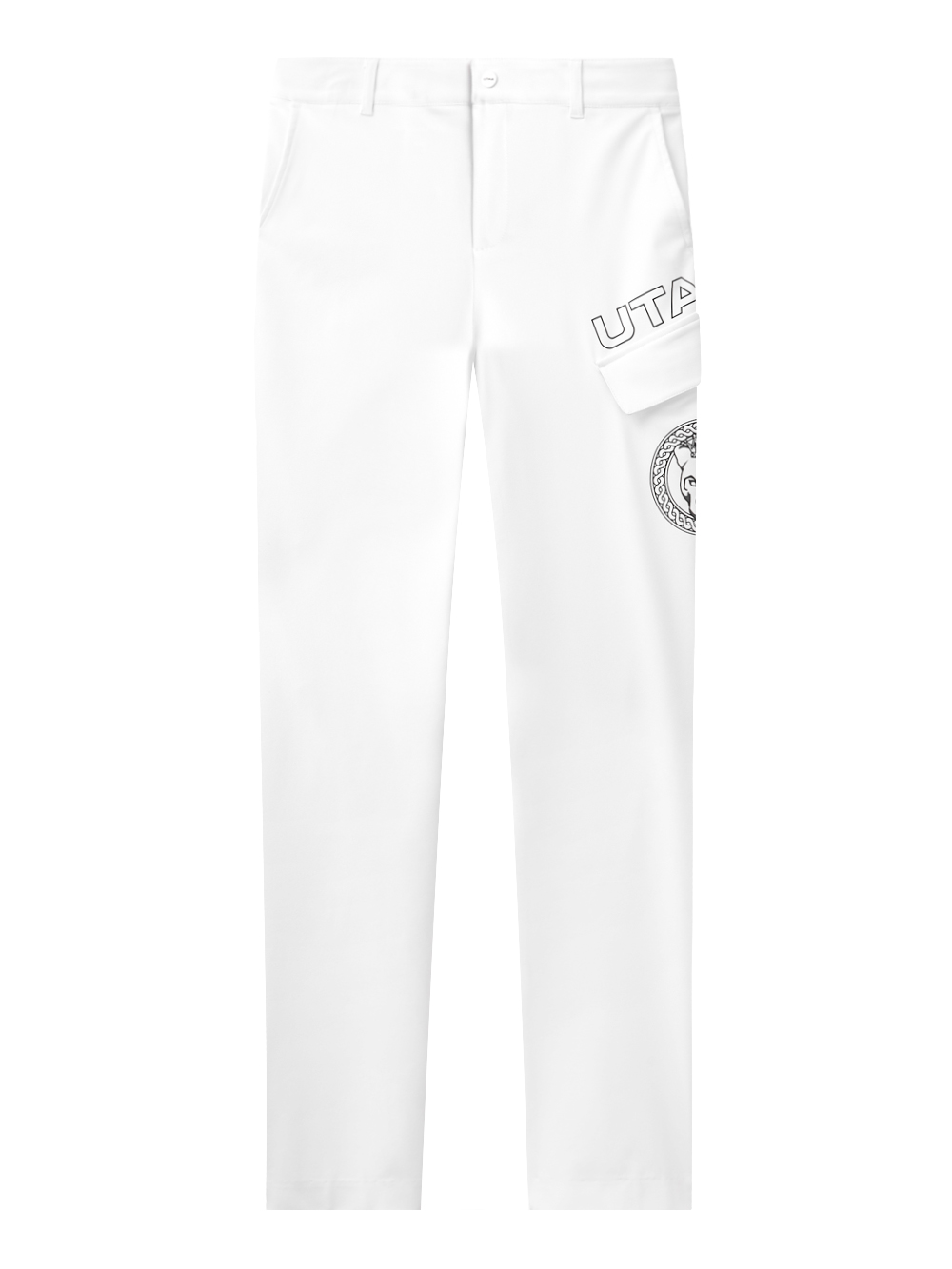 UTAA Ring Panther Oblique Side Pocket Pants : Men&#039;s White (UD2PTM530WH)